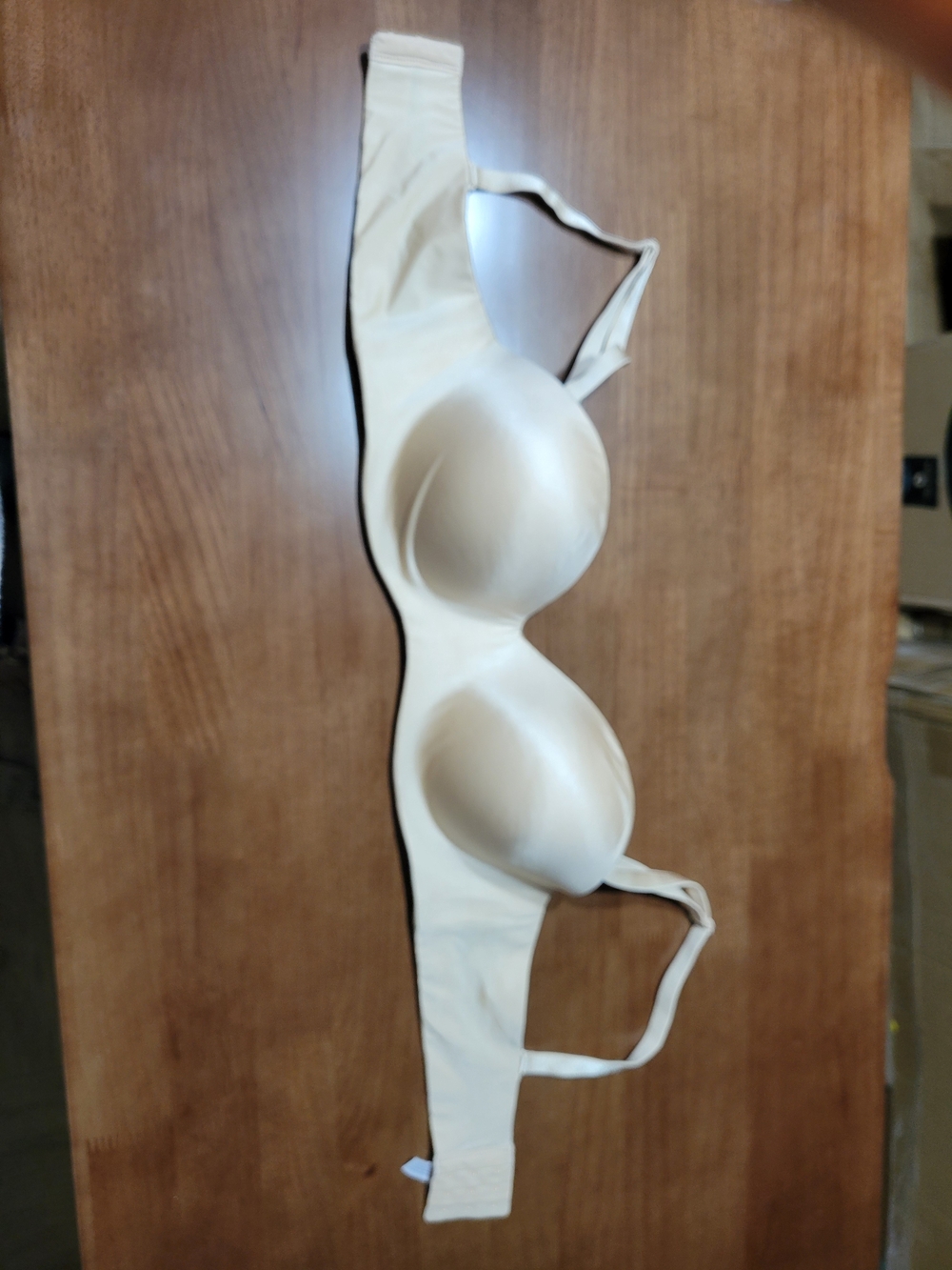 Beige Push-Up Strapless Bra 38C